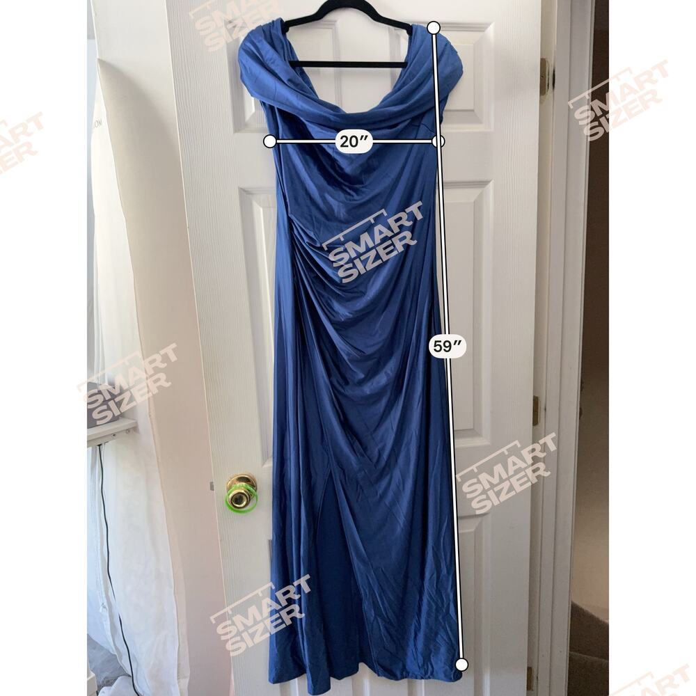 Form Fitting Blue Dress By OYS Size XLarge - Picture 3 of 5